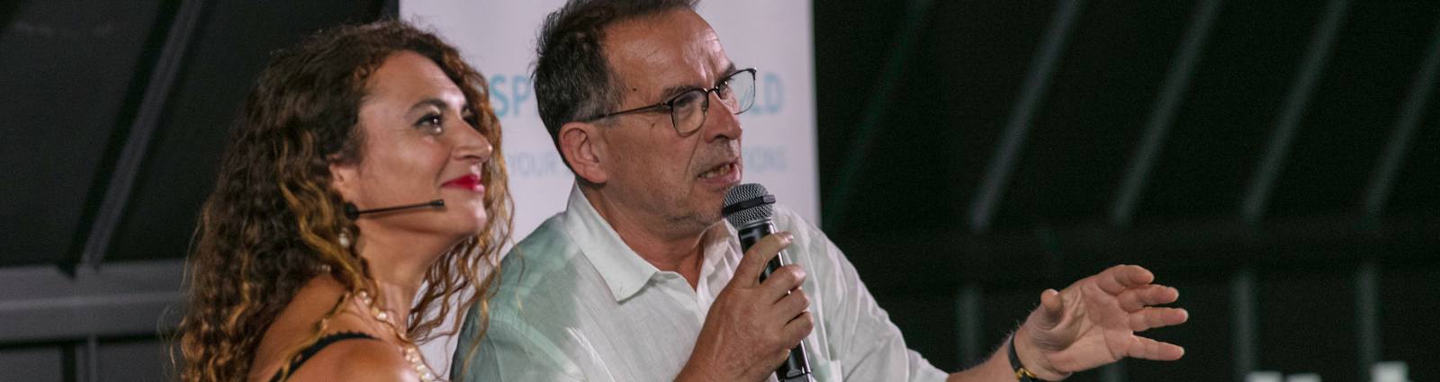 Stéphane Miget lors de la cérémonie France